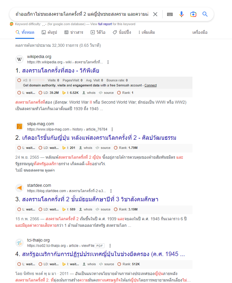 ถ้าอเมริกาไม่ชนะสงครามโลกครั้งที่ 2